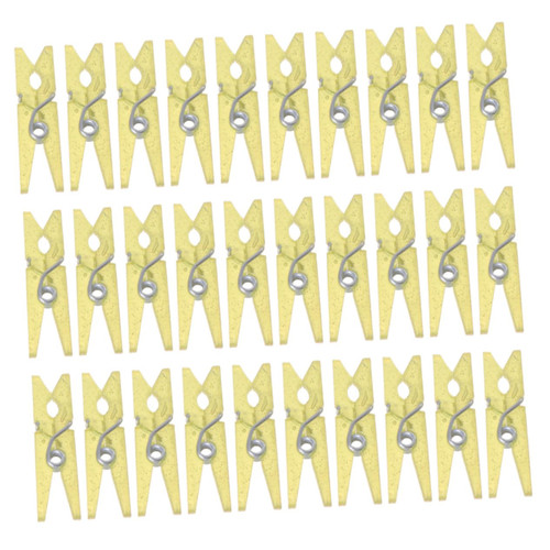 Zerodeko 100Pcs Small clothespins Photo Clips Mini pegs for Photos Mini Craft Clip Mini Wooden clothespins Plastic Party Photo Clip Small Clamps for Crafts Classic Clip Laundry Bag Cartoon