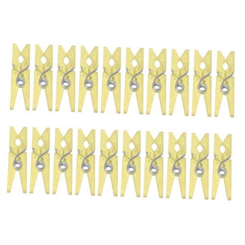 100Pcs Plastic Laundry pegs Clips Mini pegs for Photos Picture Photo pegs Party Photo Clip clothespins for Crafts Small Plastic clothespins Beach Bells Hanging Clip Classic
