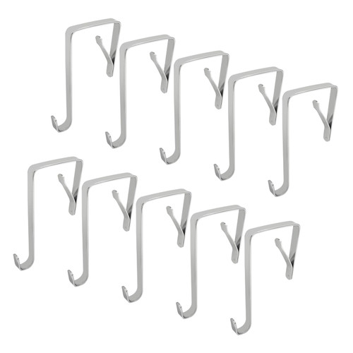 Kyuionty 10Pcs Over The Door Hooks, Metal Door Hanger Z Hooks, Single Over The Door Metal Hooks for Hanging Clothes, Towels, Coats and More (8mm) Kyuionty 10Pcs Over The Door Hooks, Metal Door Hanger Z Hooks, Single Over The Door Metal Hooks for Hanging Clothes, Towels, Coats and More (8mm)