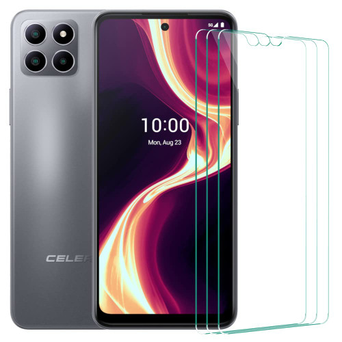 Futanwei Tempered Glass Screen Protectors for Celero 5G+ Boost Mobile Smartphone, [3 Pack] Celero 5G Plus Screen Protector, Case Friendly, 9H Hardness, HD Transparency, Anti-Scratch, Anti-Fingerprint