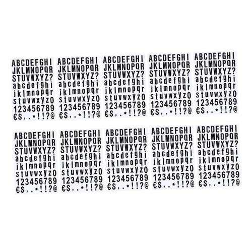 EXCEART 10 Alphanumeric Stickers Letter Board Number Mini Toys Decorative Stickers Alphabet Letter Stickers Number Label Stickers Door Number Decals Spelling PVC Gift Logo Stickers Office