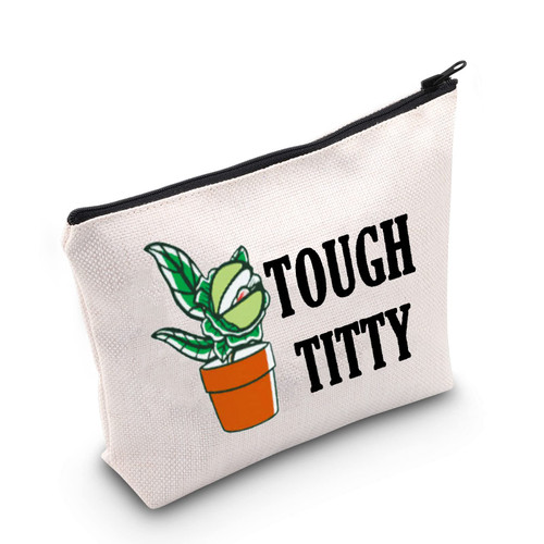 POFULL Broadway Inspired Gift Tough Titty Zipper Pouch Cosmetic Bag Musical Theatre Gift (Tough T-itty Cosmetic Bag) POFULL Broadway Inspired Gift Tough Titty Zipper Pouch Cosmetic Bag Musical Theatre Gift (Tough T-itty Cosmetic Bag)