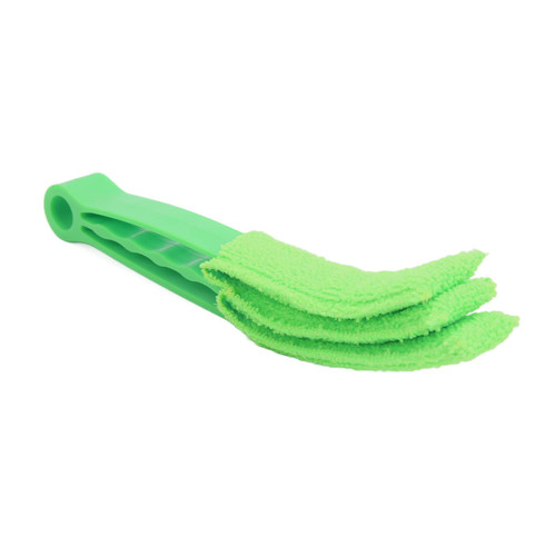 Car Vent Duster, Plastic Small Size Practical Shutter Duster for Air Vent Shutter Fan (Green)