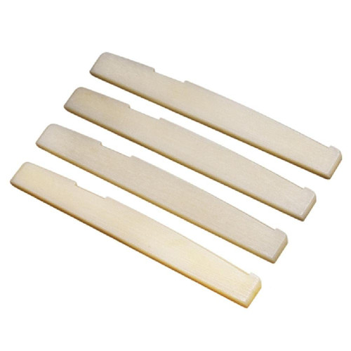 Xdodnev Bone Bridge Saddle and Nut Set of 6 String Guitar Saddle and Nut Guitar Replacement Part for Acoustic and Folk Guitar Replacement Bone Saddle and Bridge