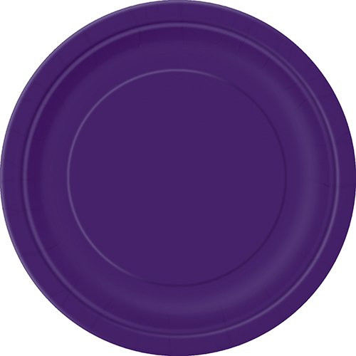 Dark Purple Paper Cake Plates, 20ct