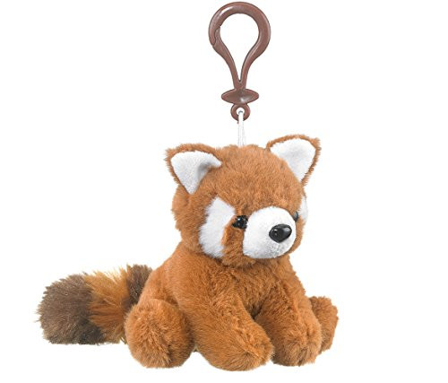 Wildlife Artists Red Panda Plush Backpack Clip Toy Keychain 5.5" Stuffed Red Panda, Kids Stuffed Animals