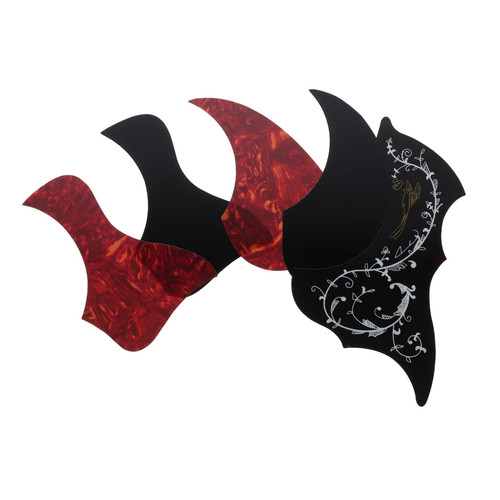 5Pcs Guitar Scratch Guard guitar scratch plate guitar anti- scratch guard pickguard material Professional guitar picks acoustic guitar picks self celluloid decorate personality