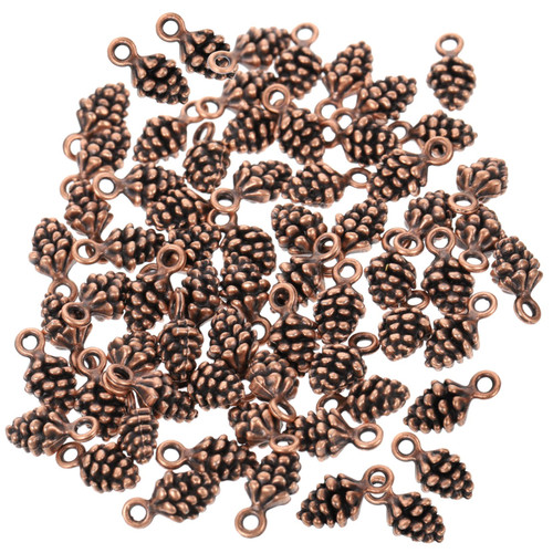 VILLCASE 60pcs Pendant Pine Cone Jewelry Charms Tiny Pinecones Jewelry Making Charms Beads in Bulk Vintage Decor Charm Bracelets DIY Jewelry Pendants Bracelet Pendant DIY Charms Pendants 3d