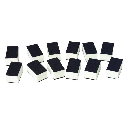 Constructive Playthings MTC-22 Write & Wipe Board Wipe-Off Erasers for Kids, Set of 12