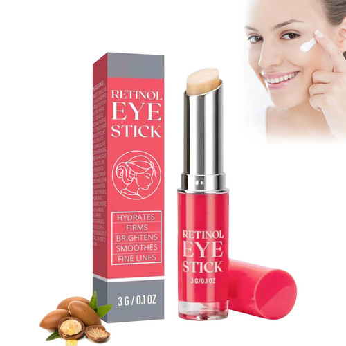 Retinol Eye Cream Stick, Eye Brightener Stick, Brightening Eye Cream for Puffiness and Bags under Eyes, Brightening Eye Balm Reduces Fine Lines and Dark Circles, 3g (1pc) Retinol Eye Cream Stick, Eye Brightener Stick, Brightening Eye Cream for Puffiness and Bags under Eyes, Brightening Eye Balm Reduces Fine Lines and Dark Circles, 3g (1pc)