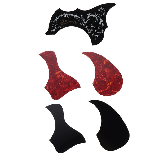 ERINGOGO Pickguard Pick Guard Guitar Decals 5Pcs Guitar Pickguard Scratch Plate Acoustic Guitar Shield for Acoustic Guitar Ukulele Accessory Pickguard Material Scratch Plate Self Adhesive