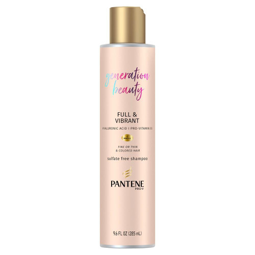 Pantene Generation Beauty Full & Vibrant Shampoo with Hyaluronic Acid, 9.6 Fl Oz