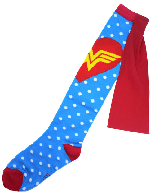 Wonder Woman Heart Logo Costume Juniors Cape Socks DC Comics Wonder Woman Heart Logo Costume Juniors Cape Socks DC Comics