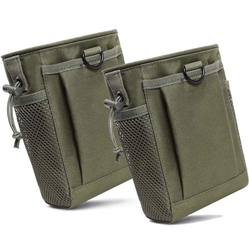 Haafoo Dump Pouch Molle - Tactical Drawstring Magazine Pouch, Molle Ammo Bag, Adjustable Military Utility Belt Holster Molle Dump Bag