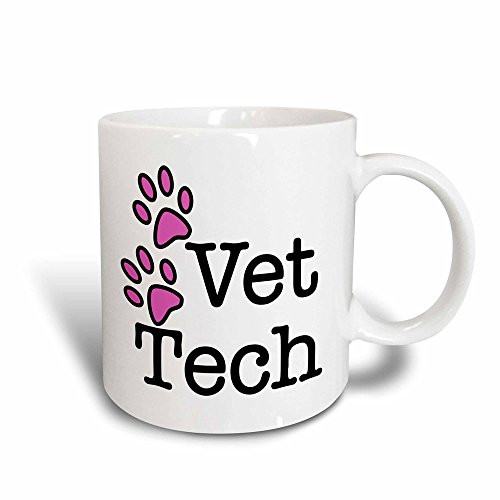 3dRose Vet Tech Veterinarian Pink Magic Transforming Mug, 11-Ounce