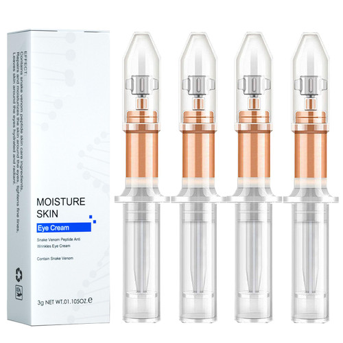 4PCS Snake Venom Peptide Anti-Wrinkle Eye Cream,Lifts Firming Anti-Wrinkle Eye Serum Tightener,for Remove Eye Bags/Dark Circles/Eye Wrinkles
