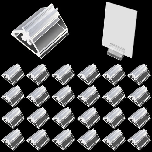 YHNTGB 120 PCS Plastic Game Card Stands Blank Game Board Markers Game Card Holder Playing Card Holders Board Game Pieces Stands for Board Game Markers Party Favor (Transparent)