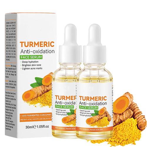 2pcs Turmeric Dark Spot Removal Correction Essence and Turmeric Moisturizing Facial Essence 2pcs Turmeric Dark Spot Removal Correction Essence and Turmeric Moisturizing Facial Essence