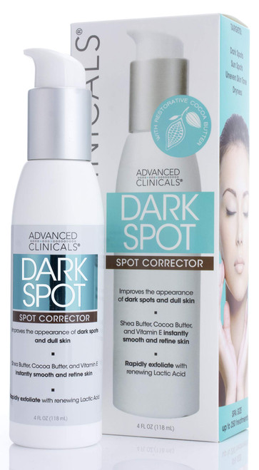 Advanced Clinicals Dark Spot Corrector Facial Cream - Shea Butter, Hyaluronic Acid for Anti Aging, Wrinkles & Uneven Tone, 4 Fl Oz
