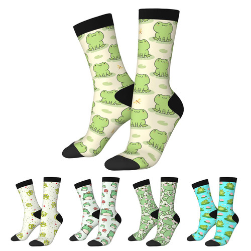 Muvtioc Funny Novelty Socks For Frog Lover,Cute Frog Printed Casual Crew Sock Gifts For Men Women,Cute Cartoon Frog Muvtioc Funny Novelty Socks For Frog Lover,Cute Frog Printed Casual Crew Sock Gifts For Men Women,Cute Cartoon Frog