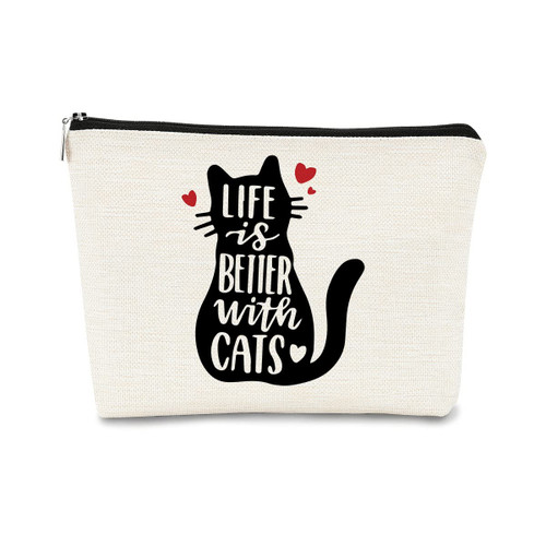 BARPERY Cat Makeup bag Cat Mom Gifts Life is Better With Cats Cat Ketten,Cosmetic Bag Best Gift Idea for Cat Lovers Teen Girls Women,Cat Owners Gifts,Birthday Christmas Day Gift BARPERY Cat Makeup bag Cat Mom Gifts Life is Better With Cats Cat Ketten,Cosmetic Bag Best Gift Idea for Cat Lovers Teen Girls Women,Cat Owners Gifts,Birthday Christmas Day Gift