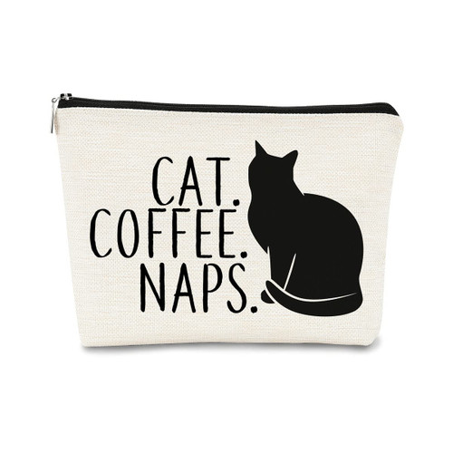 BARPERY Cat Coffee Naps Black Cat Funny Cartoon Kitty Kitten Makeup bag,Cosmetic Bag Zipper Travel Toiletry Bag Best Gift Idea for Cat Lovers Teen Girls,Cat Owners Gifts,Birthday Christmas's Gift BARPERY Cat Coffee Naps Black Cat Funny Cartoon Kitty Kitten Makeup bag,Cosmetic Bag Zipper Travel Toiletry Bag Best Gift Idea for Cat Lovers Teen Girls,Cat Owners Gifts,Birthday Christmas's Gift