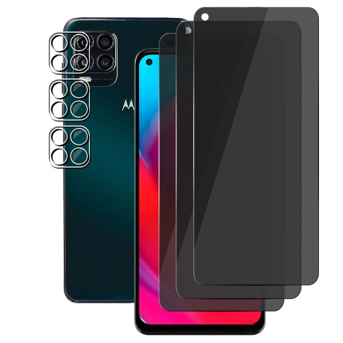 UZWZW (3+3) For Motorola Moto G Stylus 5G (2021) (3 Pack) Anti Spy Private Tempered Glass Film Privacy Screen Protector and (3 Pack) Camera Lens Protector, 9H Hardness, 2.5D, Anti Scratch UZWZW (3+3) For Motorola Moto G Stylus 5G (2021) (3 Pack) Anti Spy Private Tempered Glass Film Privacy Screen Protector and (3 Pack) Camera Lens Protector, 9H Hardness, 2.5D, Anti Scratch