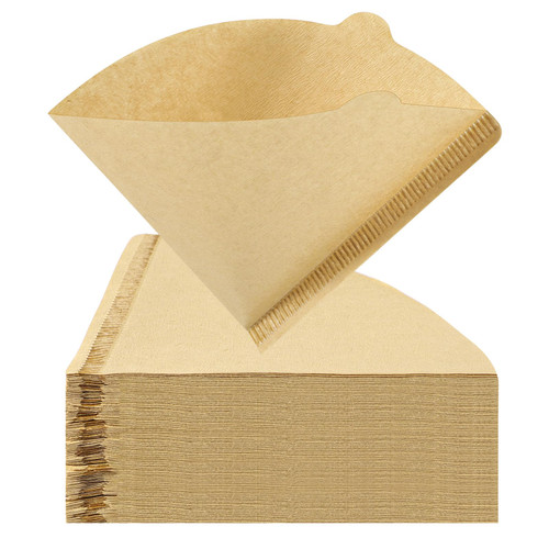 200 Count Coffee Filter Cone, V60 Filter 02 Cone Coffee Filters Binaural Design Cone Paper Filters Disposable Pour Over Coffee Filter Unbleached (1-4 Cups)