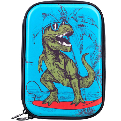 Pencil Case for Boys, Cute Dinosaur Pencil Box, Kids School Supply Organizer Stationery Bag Zipper Pouch