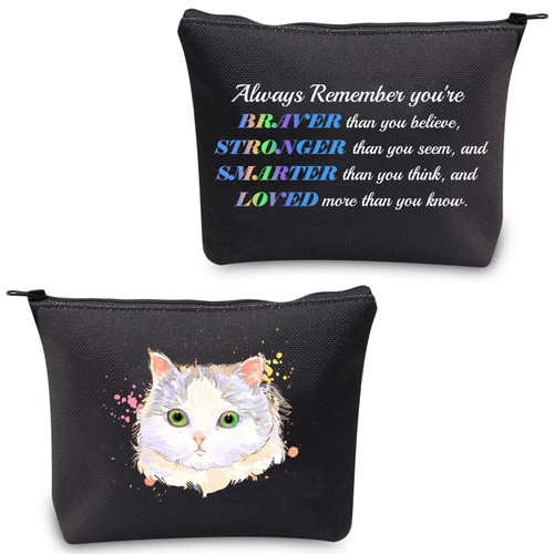 CMNIM Cat Gifts Makeup Bag Cat Lover Gift for Cat Owner Cosmetic Bag Cat Inspirational Gifts Cat Mom Gifts Travel Bag Zipper Pouch Toiletry Organizer (Cat Gifts Makeup Bag) CMNIM Cat Gifts Makeup Bag Cat Lover Gift for Cat Owner Cosmetic Bag Cat Inspirational Gifts Cat Mom Gifts Travel Bag Zipper Pouch Toiletry Organizer (Cat Gifts Makeup Bag)