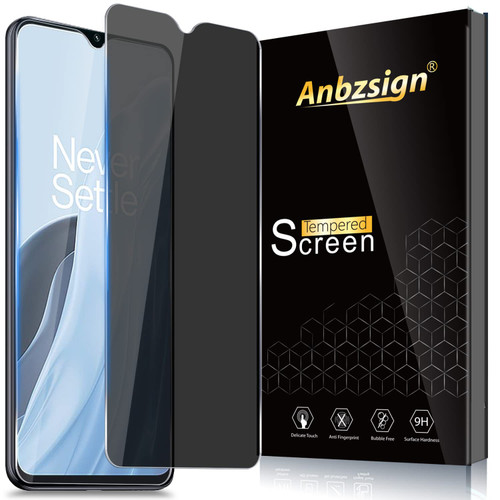 Anbzsign [2 Pack OnePlus Nord N300 5G / OnePlus Nord N20 SE Privacy Screen Protector, Anti-Spy 9H Hardness Tempered Glass.