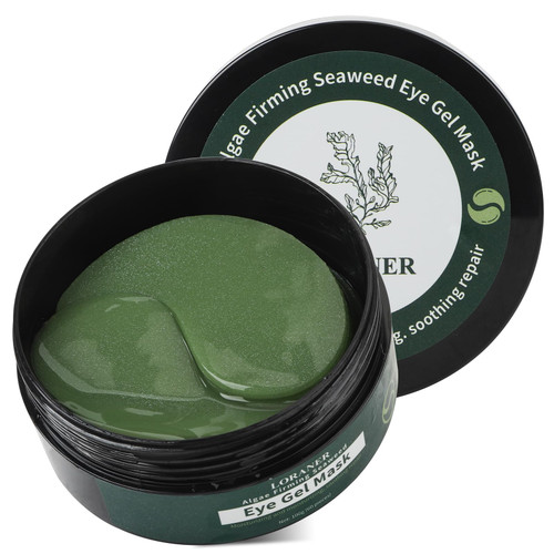 LORANER Green Seaweed Under Eye Masks (60 pcs),Eye Hydrolyzed Collagen Patches, Eye Gel Treatment Masks,Eye Pads for Dark Circles,Puffy Eyes,Under Eye Bags,Moisturizing,Anti-aging LORANER Green Seaweed Under Eye Masks (60 pcs),Eye Hydrolyzed Collagen Patches, Eye Gel Treatment Masks,Eye Pads for Dark Circles,Puffy Eyes,Under Eye Bags,Moisturizing,Anti-aging