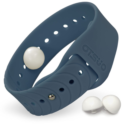 Otsuo Nausea Relief Wristband for Motion and Sea Sickness | Anti-Nausea Acupressure Bands for Morning Sickness | Sea Bands for Motion Sickness Relief. (Steel Blue) Otsuo Nausea Relief Wristband for Motion and Sea Sickness | Anti-Nausea Acupressure Bands for Morning Sickness | Sea Bands for Motion Sickness Relief. (Steel Blue)
