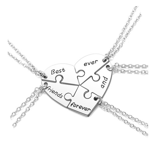 PESOENTH BFF Best Friend Necklace For 5,Friendship Jewelry For Women Girls Gift,Matching Heart Best Friends Forever and ever Pendant Necklaces Set Birthday for Friendship BBF PESOENTH BFF Best Friend Necklace For 5,Friendship Jewelry For Women Girls Gift,Matching Heart Best Friends Forever and ever Pendant Necklaces Set Birthday for Friendship BBF