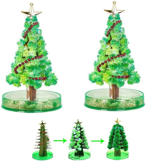 UN UNITEDTIME Magic Growing Crystal Christmas Tree, Kids DIY Felt Magic Growing Xmas Ornaments, Presents Kit for Kids Funny Educational and Party Toys (2pcs) UN UNITEDTIME Magic Growing Crystal Christmas Tree, Kids DIY Felt Magic Growing Xmas Ornaments, Presents Kit for Kids Funny Educational and Party Toys (2pcs)