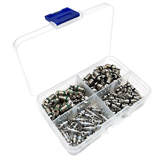 Nikauto 50Pcs R134 Automotive Air Conditioning Part Valve Core and 50Pcs R12 car A/C Part Valve Core
