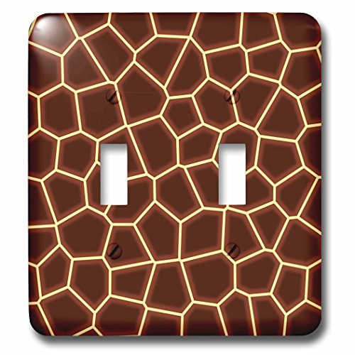 3D Rose LSP_128485_2 Giraffe Animal Print Wall Light Switches