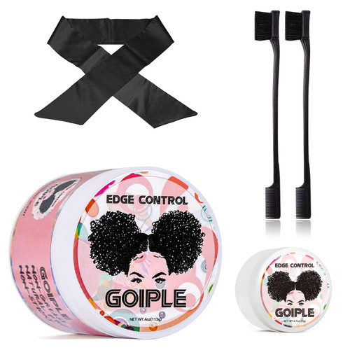 Goiple Edge Control Wax for Women Strong Hold Non-greasy Edge Smoother with Edge Brushes and Edge Scarf Strawberry Scent (4oz+0.7oz+Edge Brushes*2+ Edge Scarf) Goiple Edge Control Wax for Women Strong Hold Non-greasy Edge Smoother with Edge Brushes and Edge Scarf Strawberry Scent (4oz+0.7oz+Edge Brushes*2+ Edge Scarf)