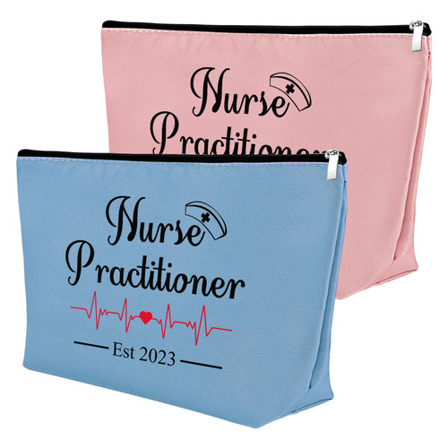 2Pcs Nurse Gifts for Nurse Practitioner Makeup Bag New Nurses Graduation Gifts NP Est 2023 Gifts Nurse Cosmetic Bag Nurse Week Gifts for Nurse Christmas Birthday Gift Travel Makeup Pouch(Blue,Pink) 2Pcs Nurse Gifts for Nurse Practitioner Makeup Bag New Nurses Graduation Gifts NP Est 2023 Gifts Nurse Cosmetic Bag Nurse Week Gifts for Nurse Christmas Birthday Gift Travel Makeup Pouch(Blue,Pink)