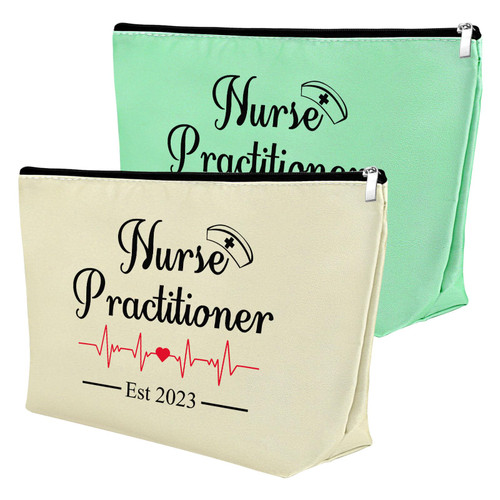 2Pcs Nurse Gifts for Nurse Practitioner Makeup Bag New Nurses Graduation Gifts NP Est 2023 Gifts Nurse Cosmetic Bag Nurse Week Gifts for Nurse Christmas Birthday Gift Travel Makeup Pouch(Green,Beige) 2Pcs Nurse Gifts for Nurse Practitioner Makeup Bag New Nurses Graduation Gifts NP Est 2023 Gifts Nurse Cosmetic Bag Nurse Week Gifts for Nurse Christmas Birthday Gift Travel Makeup Pouch(Green,Beige)