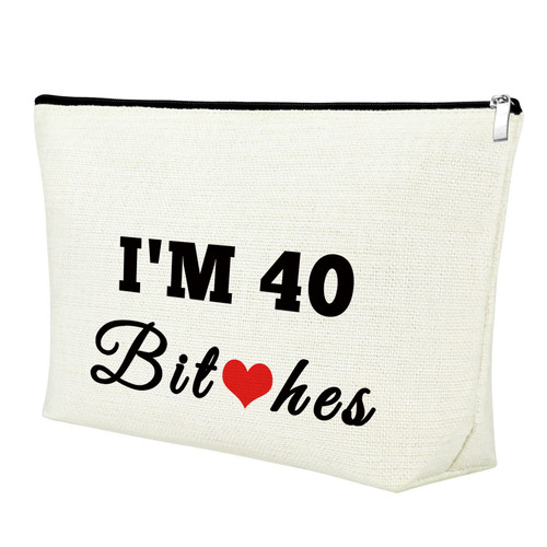 1983 40 Year Old Birthday Gift Makeup Bag 40th Birthday Gifts for Women Forty Birthday Gift Ideas Cosmetic Bag Funny 40th Birthday Party Gifts for Mom Wife Friend Sister Coworkers Boss Travel Pouch