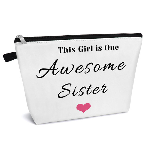 Sister Gift from Sister Makeup Bag Sister Birthday Gifts Best Friend Friendship Gift Cosmetic Bag Christmas Graduation Galentine's Day Gift for Sister Bestie BFF Friend Travel Cosmetic Pouch Case Sister Gift from Sister Makeup Bag Sister Birthday Gifts Best Friend Friendship Gift Cosmetic Bag Christmas Graduation Galentine's Day Gift for Sister Bestie BFF Friend Travel Cosmetic Pouch Case
