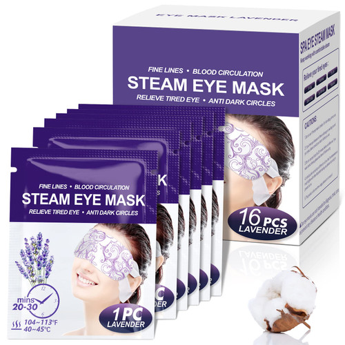 Steam Eye Mask,16 Packs Self Heating Spa Eye Masks,Warming Eye Mask,Disposable Heated Eye Mask for Dry Eyes Fatigue Dark Circles Tired Eyes Sleep Mask for Kids Women Steam Eye Mask,16 Packs Self Heating Spa Eye Masks,Warming Eye Mask,Disposable Heated Eye Mask for Dry Eyes Fatigue Dark Circles Tired Eyes Sleep Mask for Kids Women