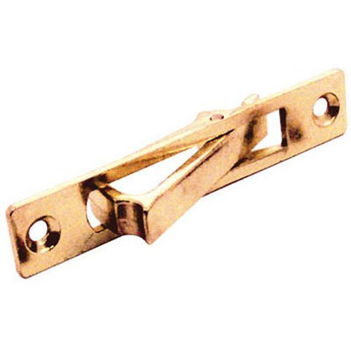 Slide-Co 161496 Pocket Door Flush Pull, Brass Plated