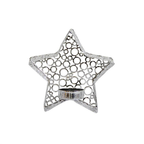 Wrought Iron Candle Holder Star Decorative Candlestick Desktop Ornaments Christmas Decoration Wedding Candle Stand Candelabra Holder