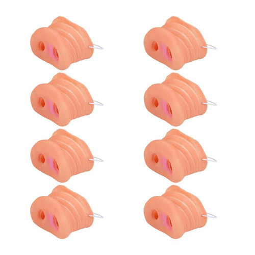 LokweeTal 8 Pieces Halloween Pig Nose Costume Novelty Pig Nose Pig Snout Cosplay Mask with Elastic Band for Kids Party SuppliesHalloween decorations