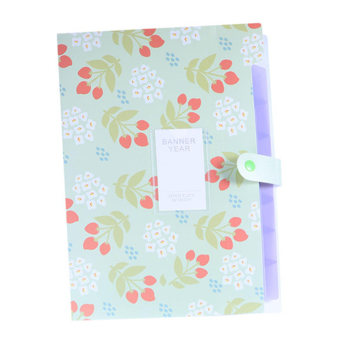 CAXUSD File Pocket folders Floral Print File Organizer Expanding File Folder Accordion Folder expanded Document Folder 8 Pocket Folder File Storage Folder documents Mori Department a4