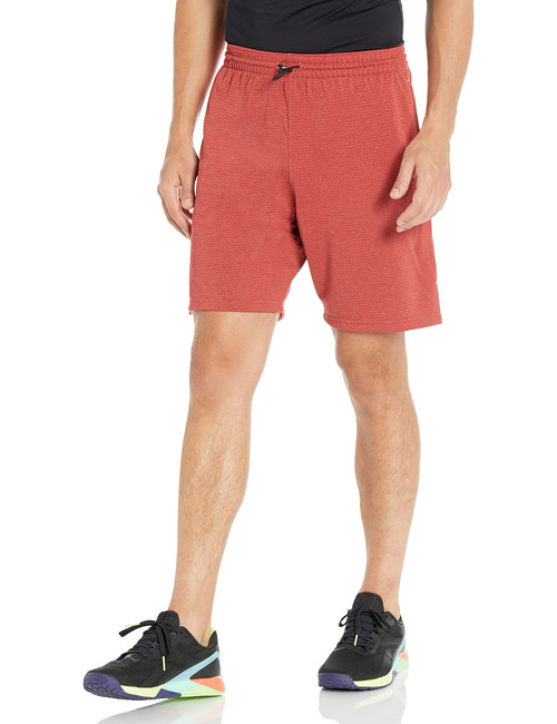 Reebok Men's Standard Workout Ready Knit Shorts, Rhodonite Melange, XX-Large