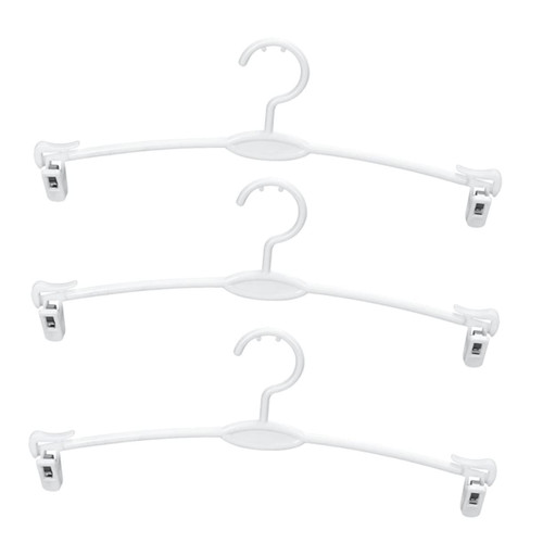 Cabilock 15Pcs Pants Hangers Plastic Hangers Clothing Drying Rack Hangers for Skirts Hangers for Pants Hanger for Pants Laundry Drying Rack Panties Hanger Miss Clothes Socks Rack White