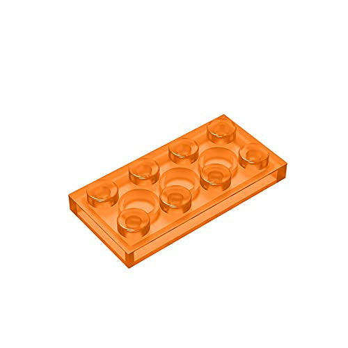 Eske Kouri Gobricks GDS-511 Plate 2 x 4 Compatible with Lego 3020 All Major Brick Brands Toys Building Blocks Technical Parts Assembles DIY (182 Trans-Orange(120),20 PCS)